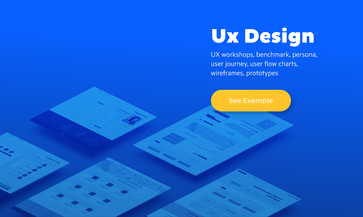 Ux Designer Millimade wireframes